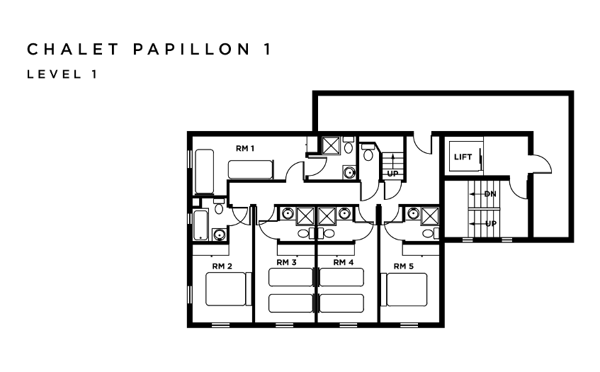 Chalet Papillon 1 La Rosiere Floor Plan 2